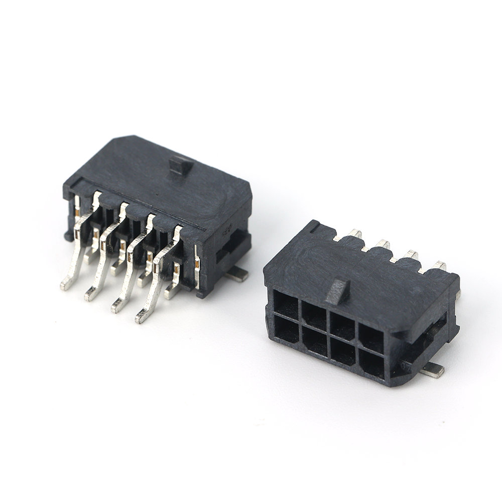 3.00mm Pitch Dual Row Right-Angle Header  with Solder Tab