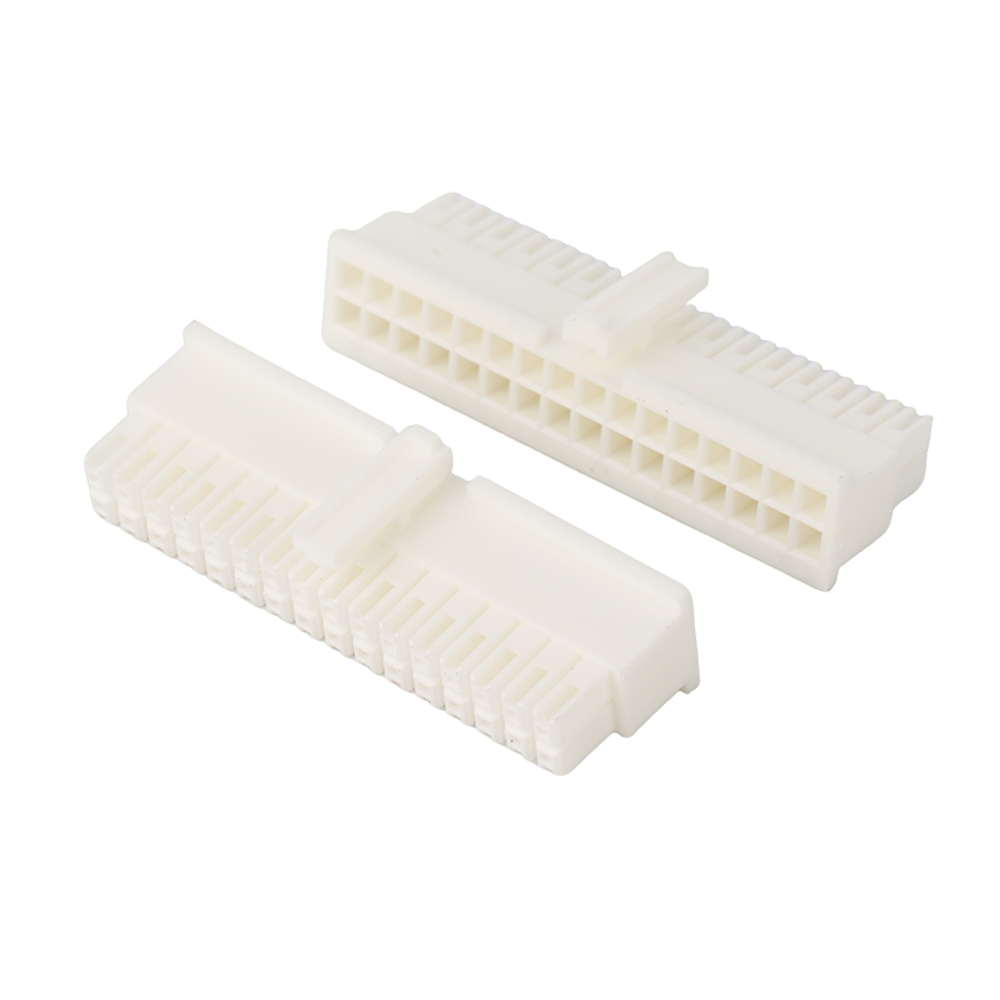 2.54 pitch double row male plastic shell