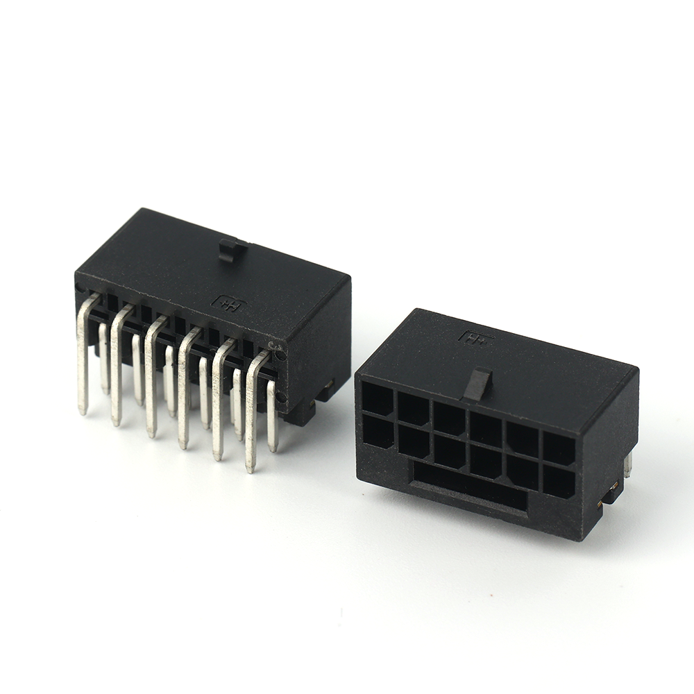 PCIE5.0 double-row curved pin header