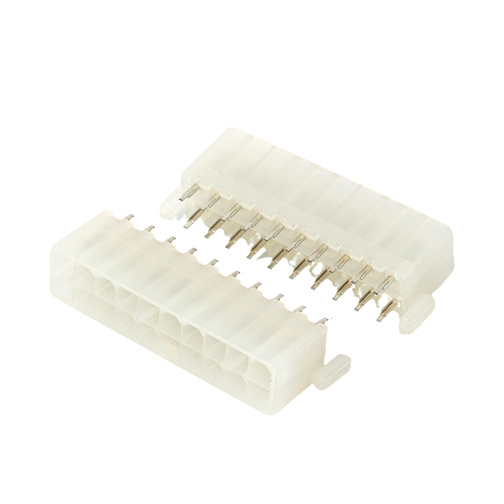 4.2mm pitch double row hollow core straight needle holder with column